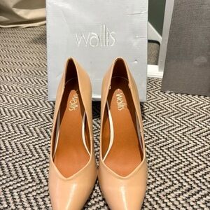Wallis Nude Patent Pointed Pumps